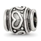 Sterling Silver Reflections Heart Bead
