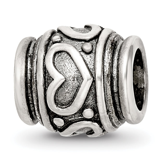 Sterling Silver Reflections Heart Bead