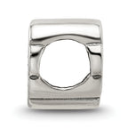 Sterling Silver 925 Hope Heart Bead with Antiqued Finish
