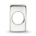 Sterling Silver 925 Bingo Card Bead with Antiqued Finish Solid