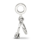 Sterling Silver Reflections CZ Bridal Rings Dangle Bead
