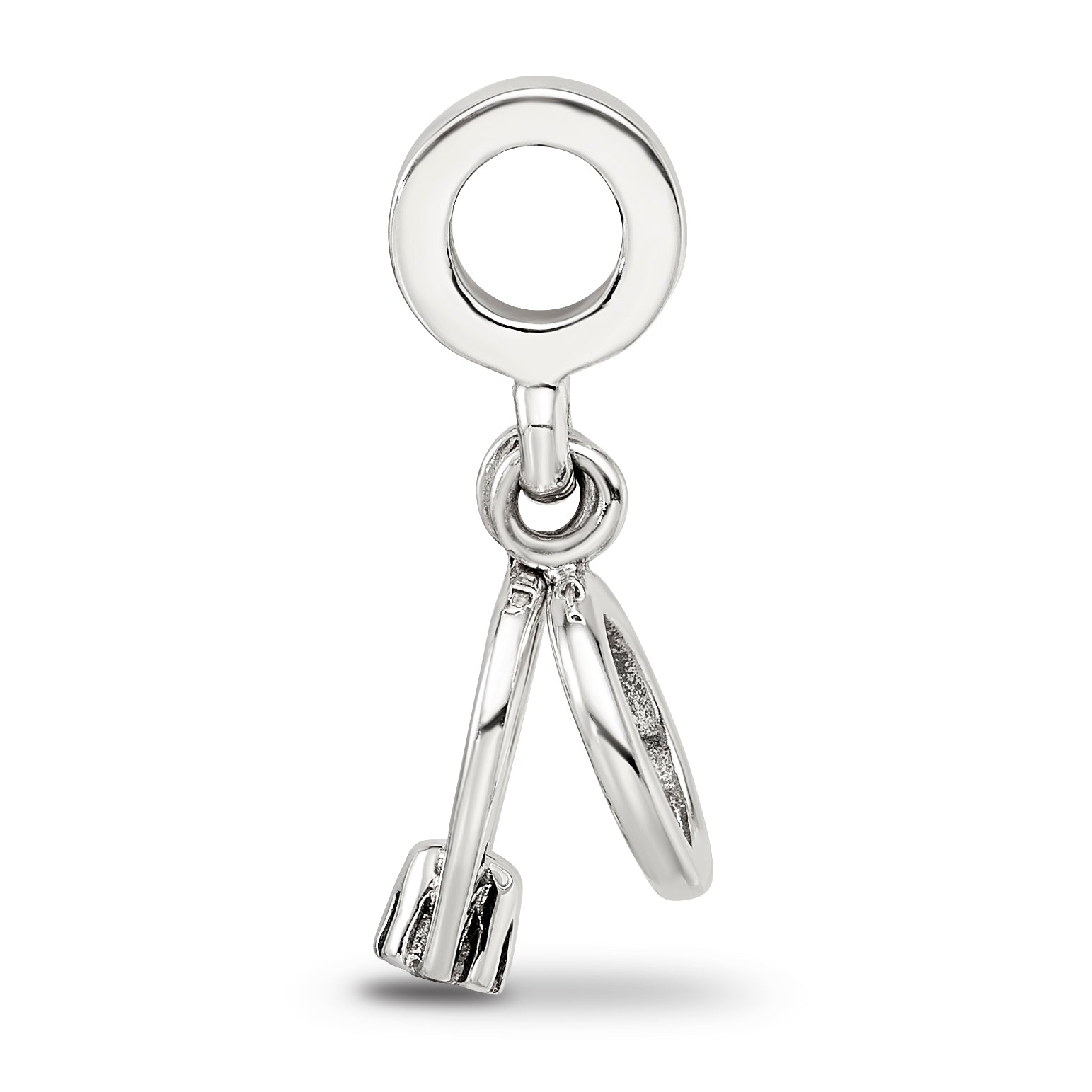 Sterling Silver Reflections CZ Bridal Rings Dangle Bead