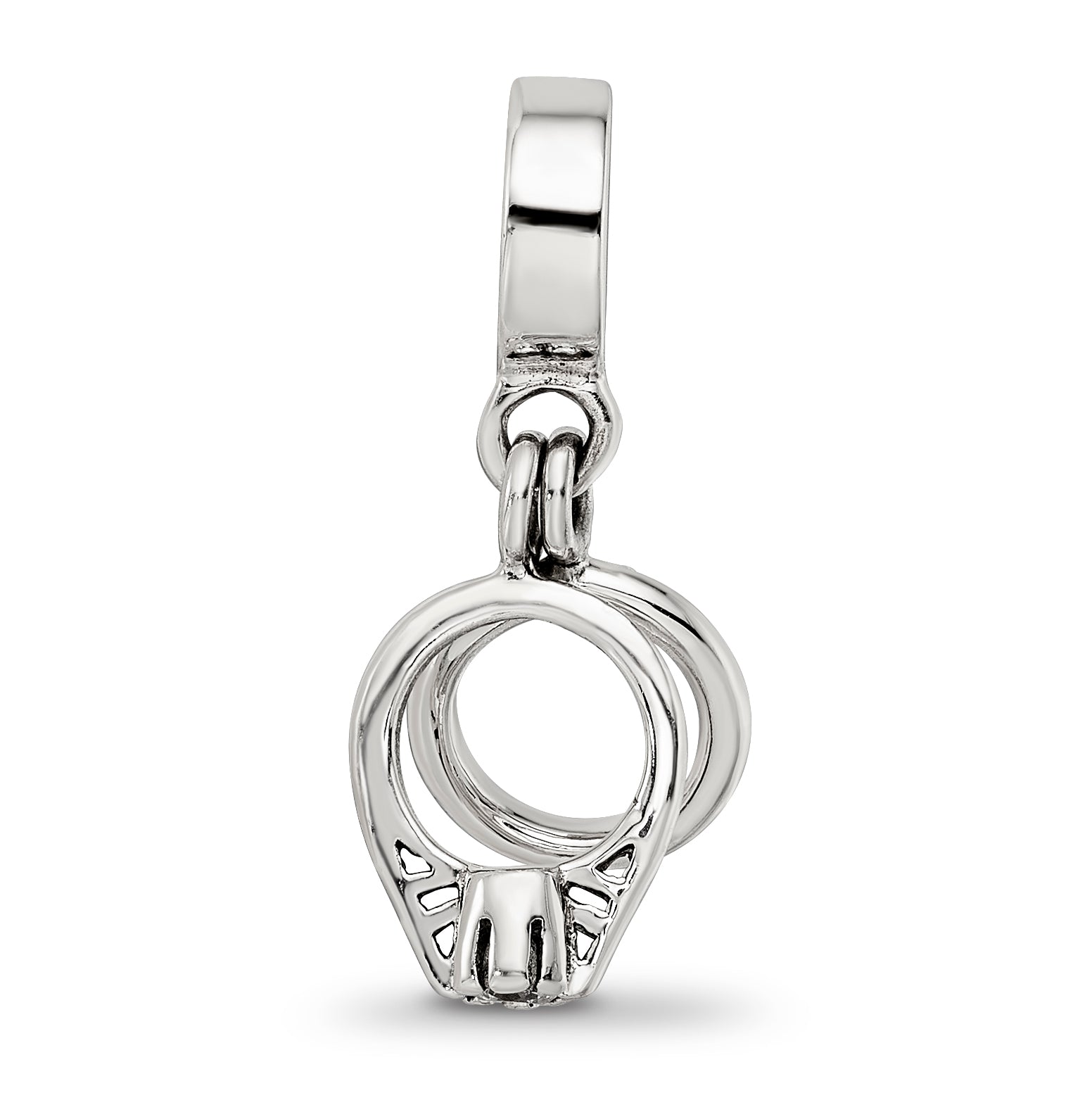 Sterling Silver Reflections CZ Bridal Rings Dangle Bead
