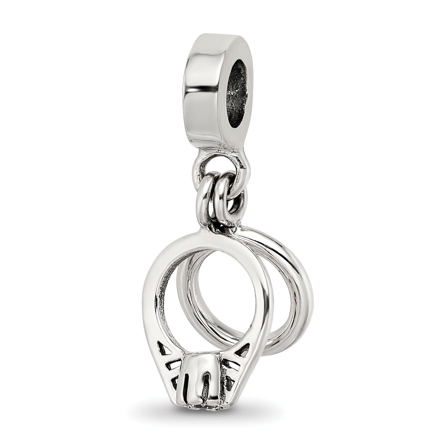 Sterling Silver Reflections CZ Bridal Rings Dangle Bead Main image