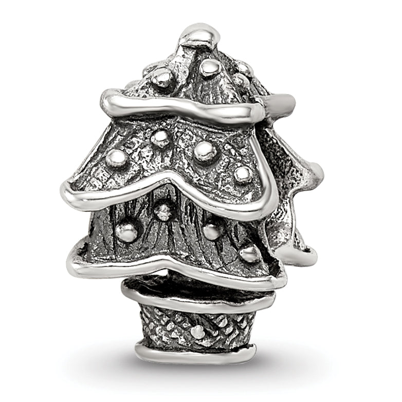 Sterling Silver Reflections Christmas Tree Bead Main image