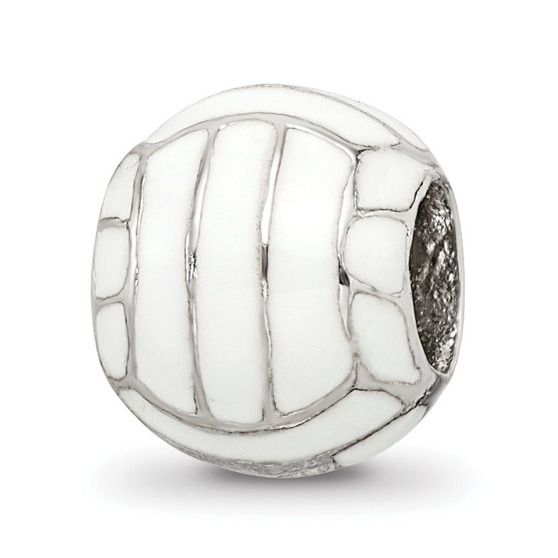 Sterling Silver Reflections Enameled Volleyball Bead Main image