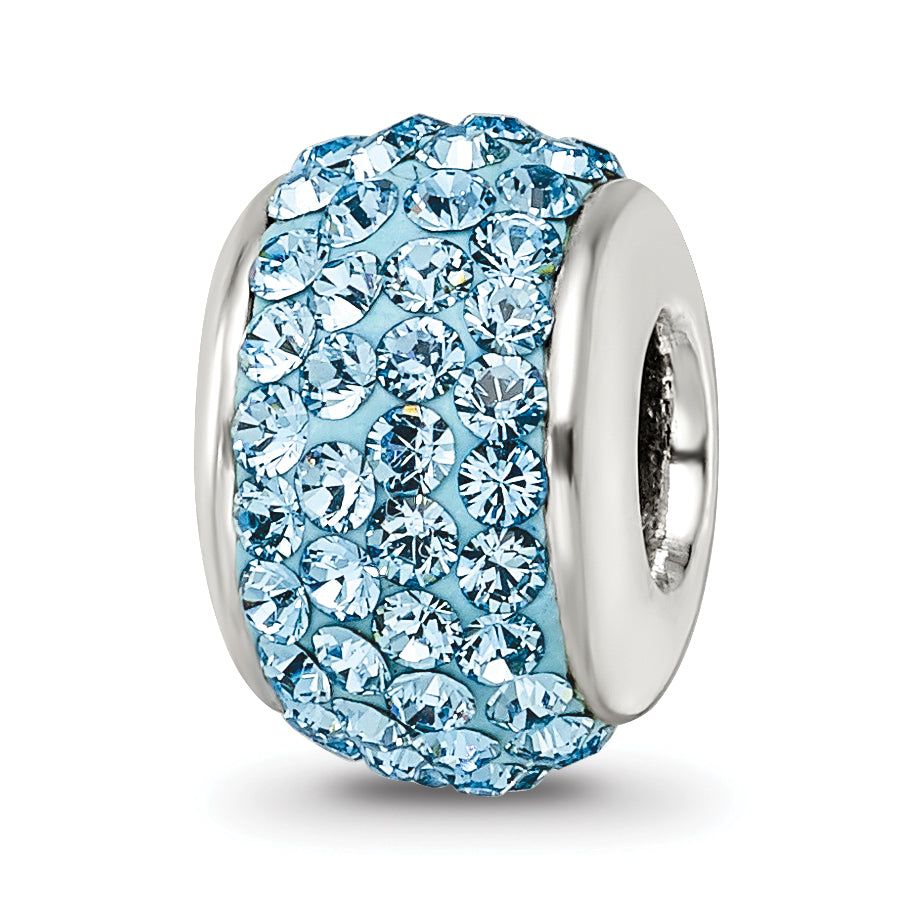 Sterling Silver Reflections Sky Blue Full Preciosa Crystal Bead Main image
