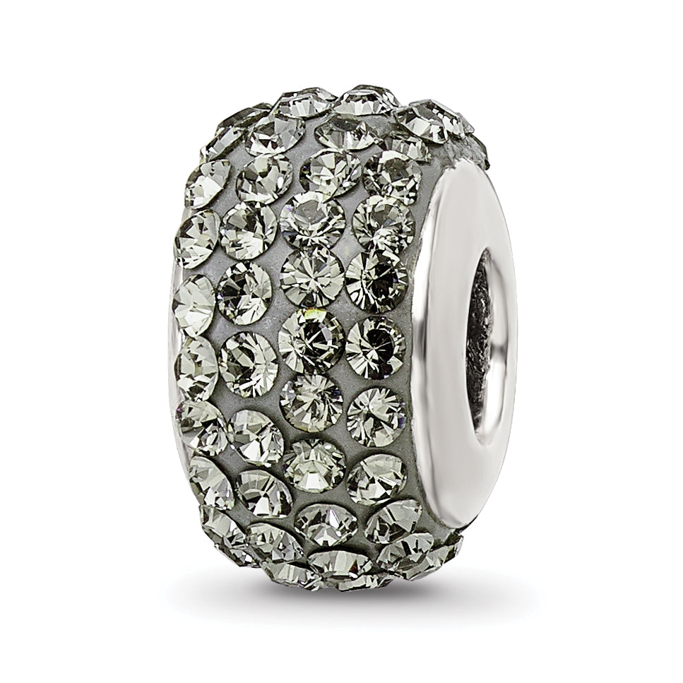 Sterling Silver Reflections Silver/Grey Full Preciosa Crystal Bead Main image