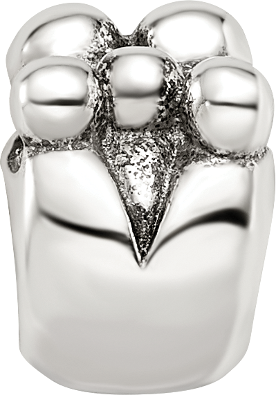 Sterling Silver 925 Family of 5 Bead with Antiqued Finish Solid Cast