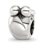 Sterling Silver 925 Family of 5 Bead with Antiqued Finish Solid Cast