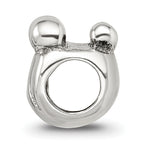 Sterling Silver 925 Family of 4 Themed Bead with Antiqued Finish