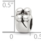 Sterling Silver 925 Family of 4 Themed Bead with Antiqued Finish