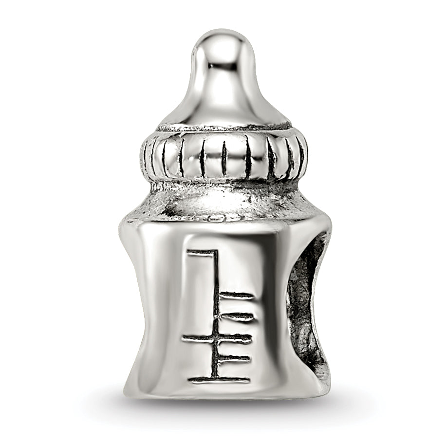 Sterling Silver Reflections Baby Bottle Bead Main image