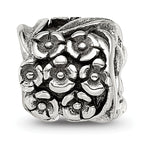 Sterling Silver Reflections Floral Bead