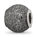 Sterling Silver Reflections Grey Laser Cut Bead