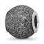 Sterling Silver Reflections Grey Laser Cut Bead