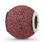 Sterling Silver Reflections Purple Laser Cut Bead