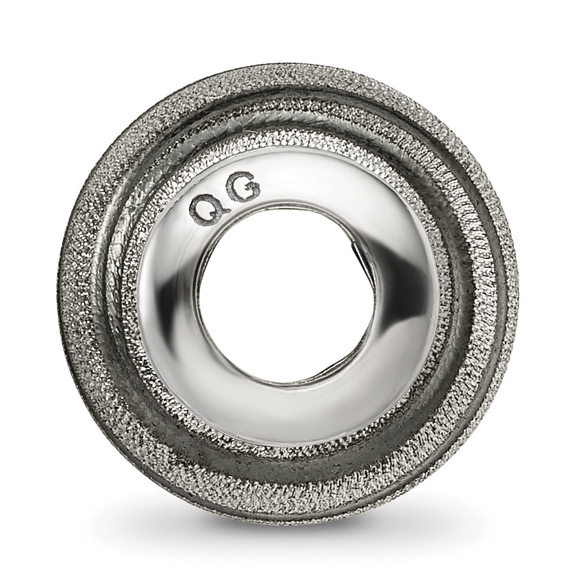 Sterling Silver 925 Hollow Bead with Laser Cut Design  Elegant and Versatile Secondary image