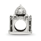 Sterling Silver 925 Taj Mahal Bead with Antiqued Finish Elegant Themed Design