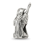 Sterling Silver 925 Statue of Liberty Bead with Antiqued Finish