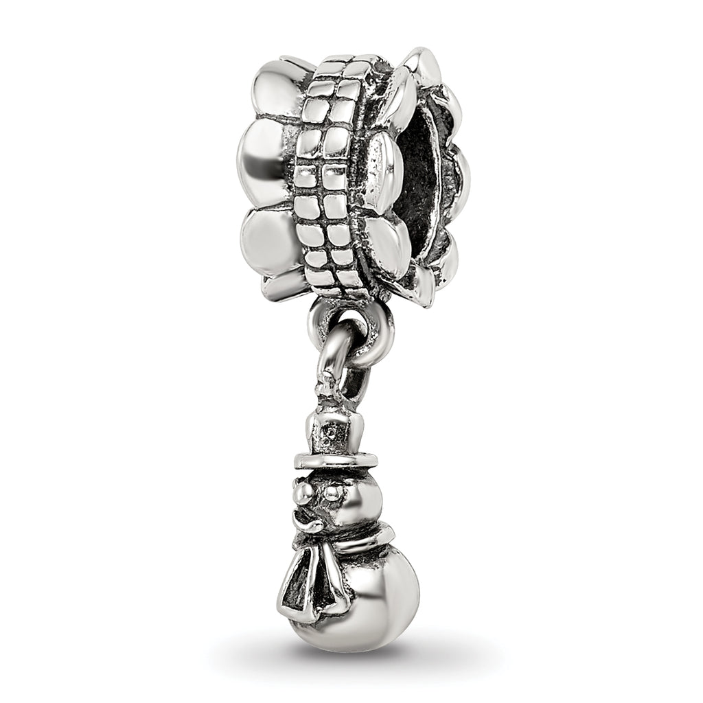 Sterling Silver Reflections Snowman Dangle Bead