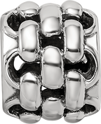 Sterling Silver 925 Polished Bali Bead with 10mm Solid Cast Design