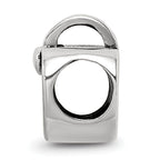Sterling Silver 925 Nana Heart Bead with Antiqued Finish Solid Design