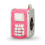 Sterling Silver Reflections Kids Enameled Pink Cell Phone Bead