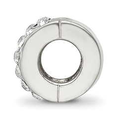 Sterling Silver Reflections Clear Preciosa Crystal Bead