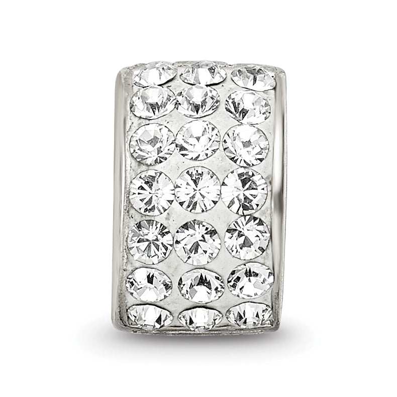 Sterling Silver Reflections Clear Preciosa Crystal Bead