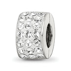 Sterling Silver Reflections Clear Preciosa Crystal Bead