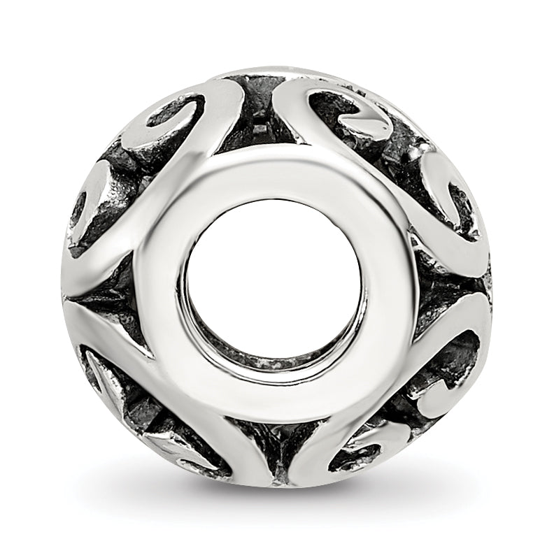 Sterling Silver 925 Bali Bead with Antiqued Finish Solid Craftsmanship 10mm