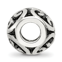 Sterling Silver 925 Bali Bead with Antiqued Finish Solid Craftsmanship 10mm