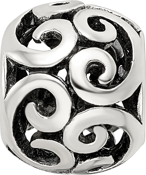 Sterling Silver 925 Bali Bead with Antiqued Finish Solid Craftsmanship 10mm