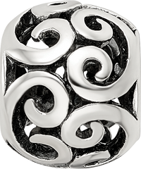 Sterling Silver 925 Bali Bead with Antiqued Finish Solid Craftsmanship 10mm