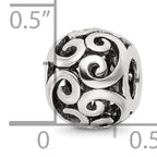 Sterling Silver 925 Bali Bead with Antiqued Finish Solid Craftsmanship 10mm