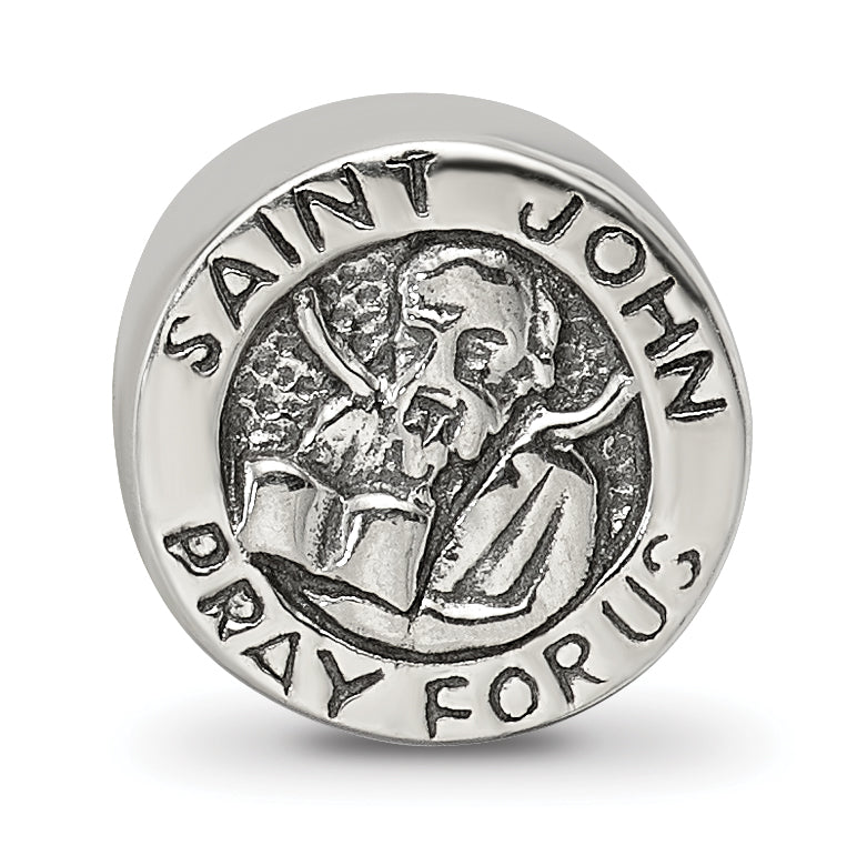 Sterling Silver Reflections Saint John Pray For Us Bead