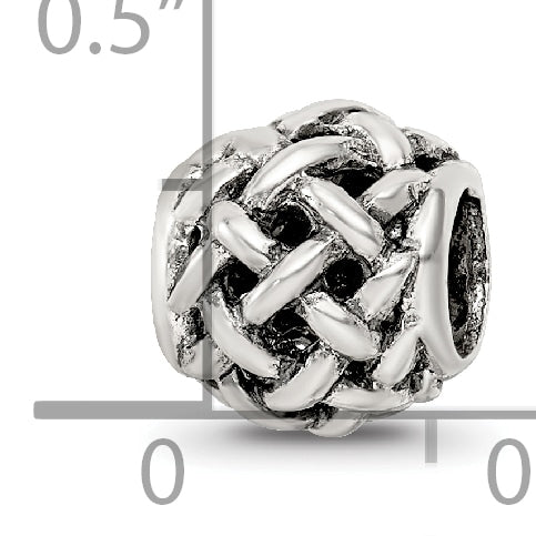 Sterling Silver 925 Bali Bead with Antiqued Finish Solid Craftsmanship