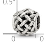 Sterling Silver 925 Bali Bead with Antiqued Finish Solid Craftsmanship