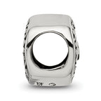 Sterling Silver 925 Hope Bead with Antiqued Finish for Timeless Elegance