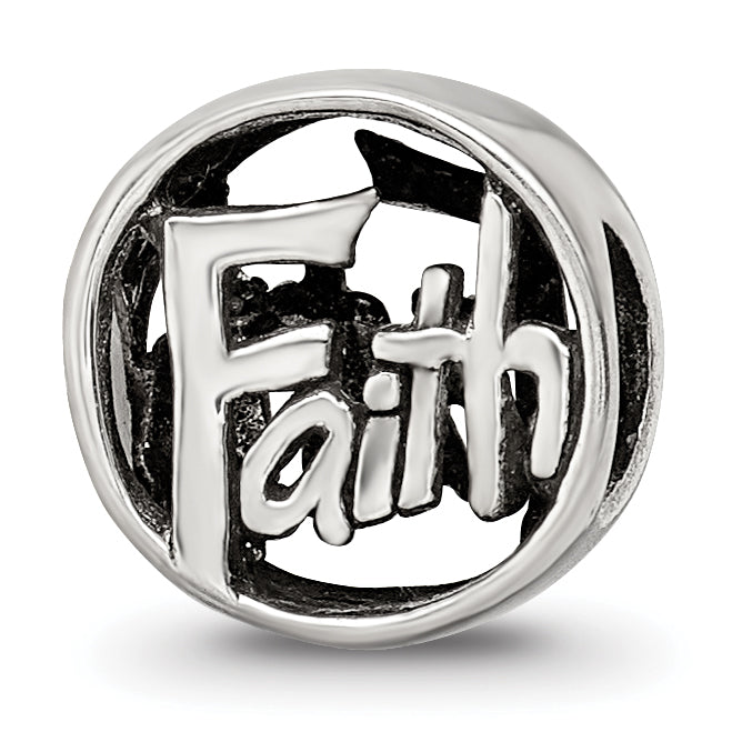 Sterling Silver Reflections Faith Bead Main image