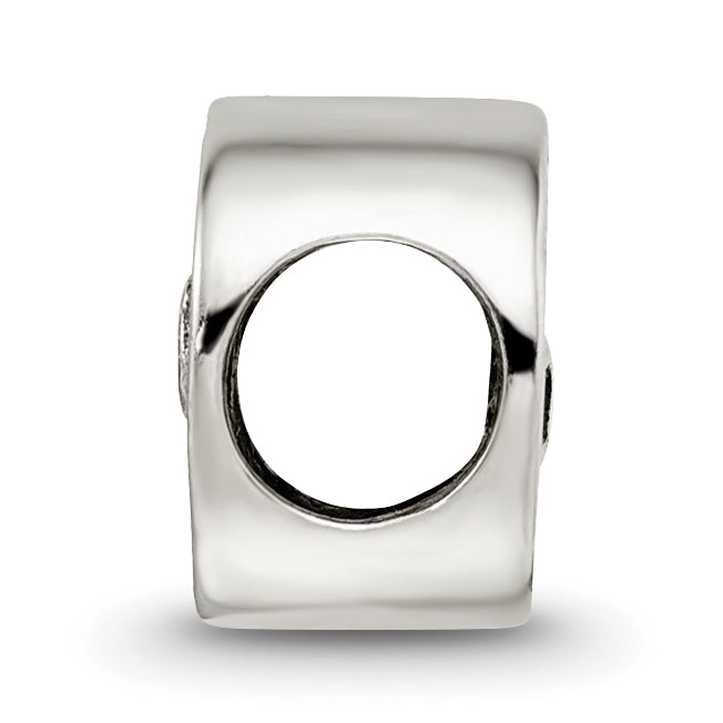 Sterling Silver 925 Antiqued Hope Bead Solid Themed Design by Sophia Jewelers