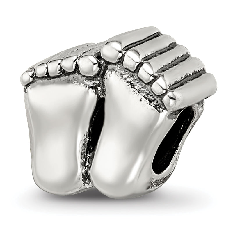 Sterling Silver Reflections Feet Bead Main image