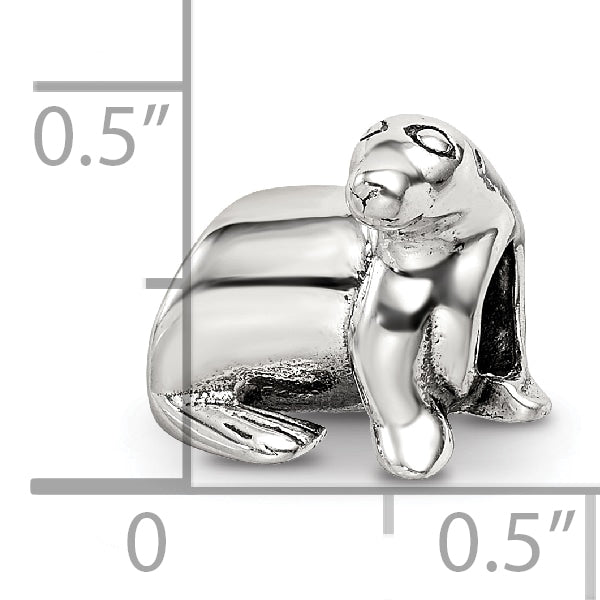 Sterling Silver Reflections Sea Lion Bead