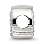 Sterling Silver 925 Three Leaf Clover Bead with Polished Finish Elegant Charm