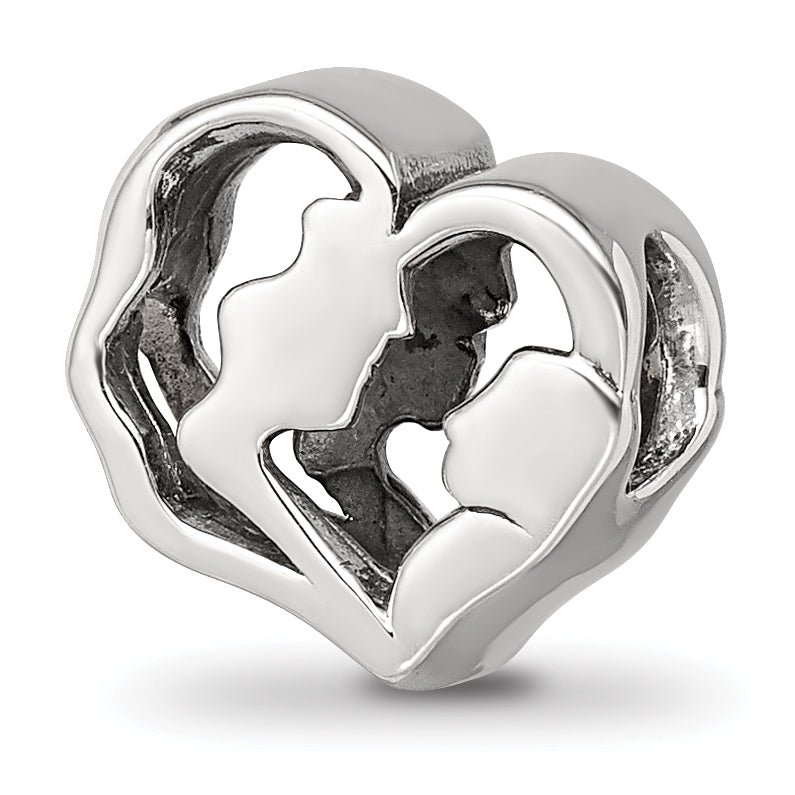 Sterling Silver Reflections Mother and Baby Bead Main image
