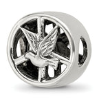 Sterling Silver Reflections Dove & Peace Sign Bead