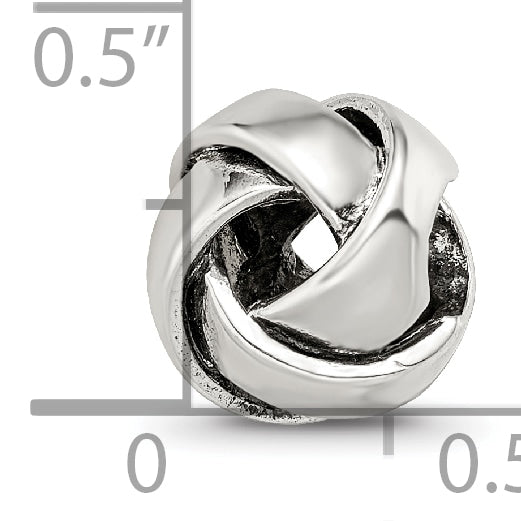 Sterling Silver 925 Bali Bead with 4mm Opening, Antique Finish, Handcrafted