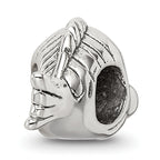 Sterling Silver 925 Fish Bead with Antiqued Finish and Intricate Design