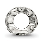 Sterling Silver 925 Ladybug Bead with Antiqued Finish for Luck and Charm